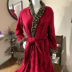 Mid length red robe